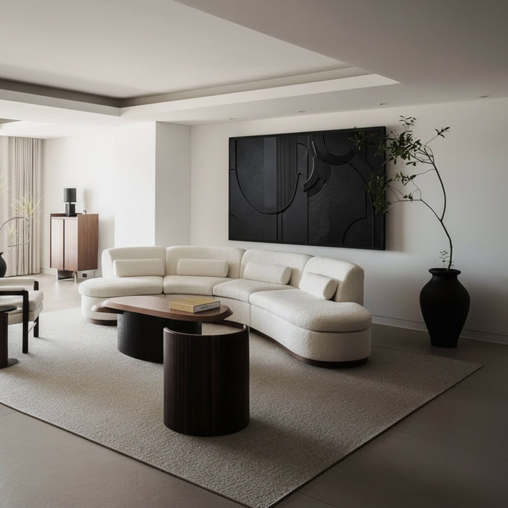 Obsidian Flow Handmade Painting-Horizontal Orientation