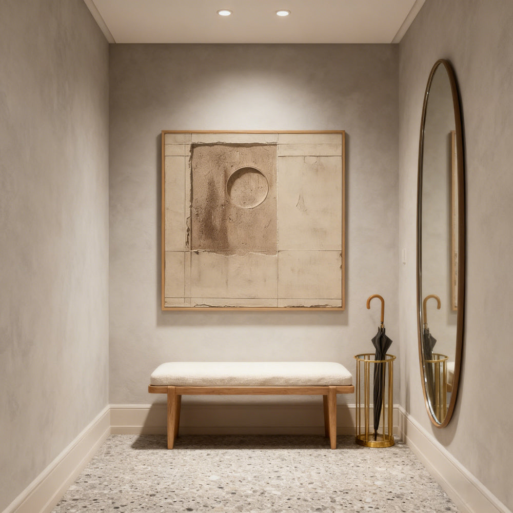 Geometric Earth Texture – Minimalist Abstract Style Wall Art