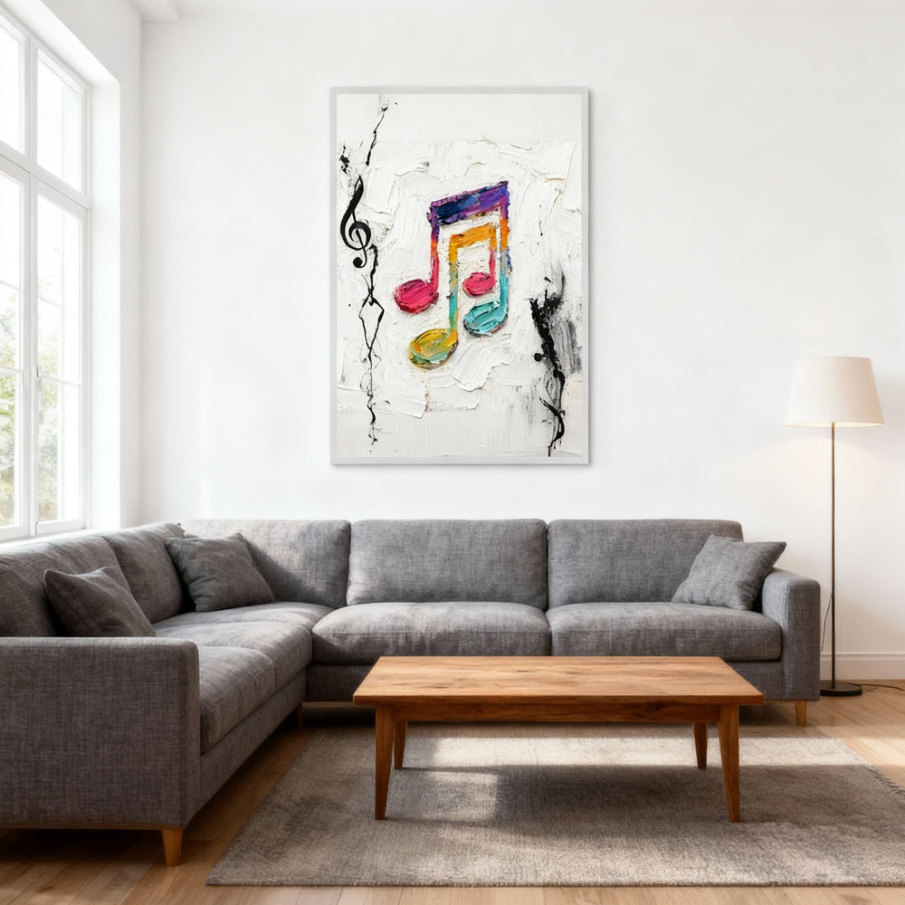 Colorful Melody – Abstract Expressionism Style Handmade Oil Painting Wall Art