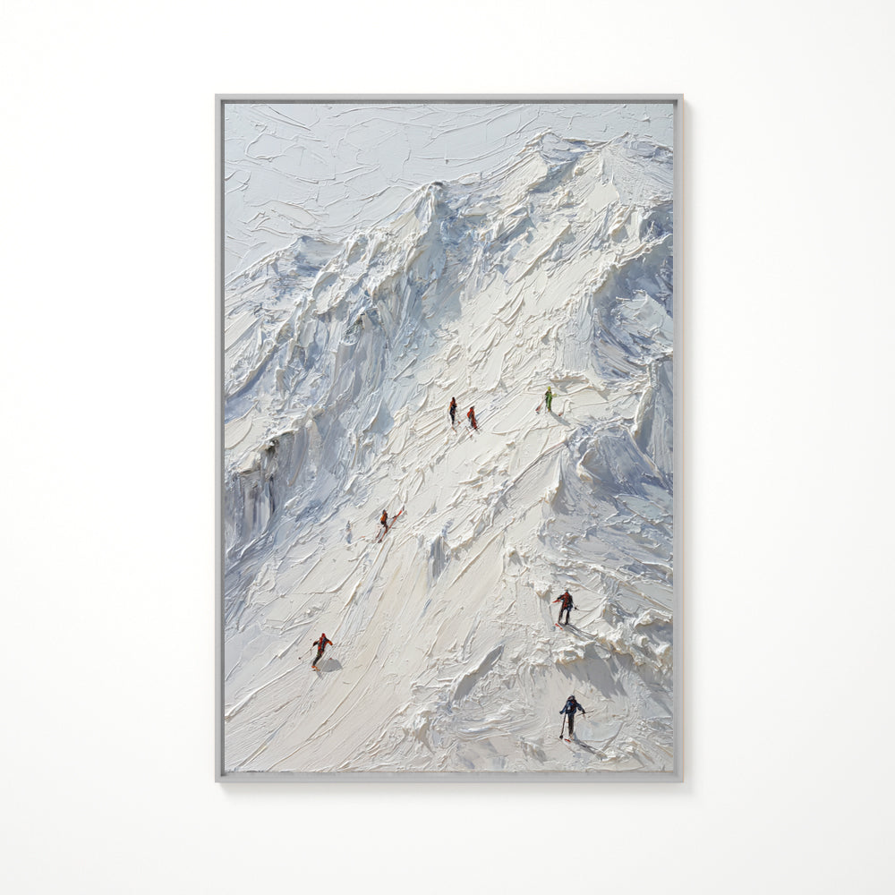 Mountain Ascent Handcrafted Painting