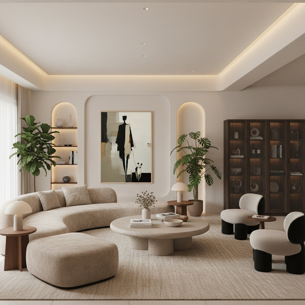 Handcrafted Painting Silent Stroll A Handmade Abstract Journey