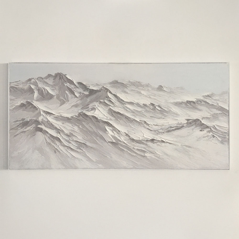 Mountain Landscape Paper Relief Art, 3D Wall Art, Handcrafted Mountain Design Texture Paintings