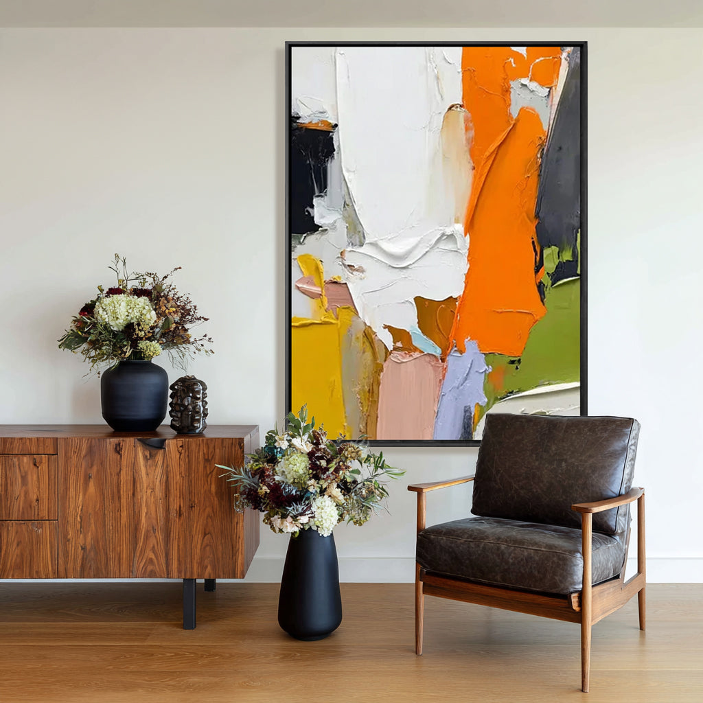 Fragments of Color Handcrafted Painting