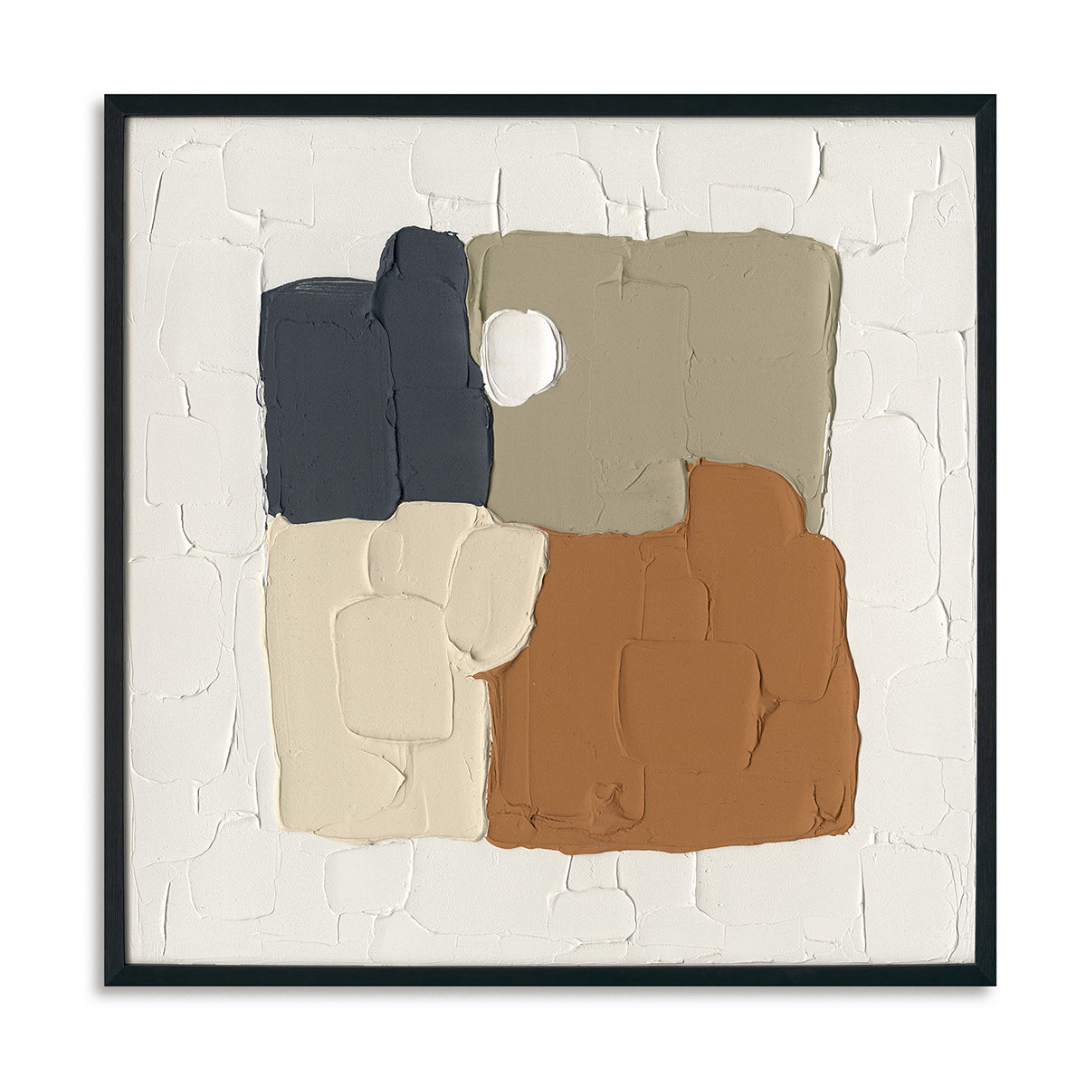 Textured geometry meets serene tones, creating timeless harmony for modern living spaces.