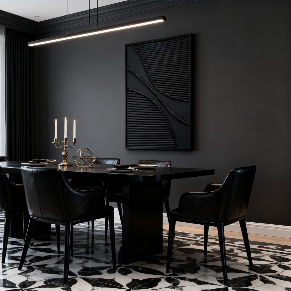 Black Flow Texture – Minimalist Abstract Style