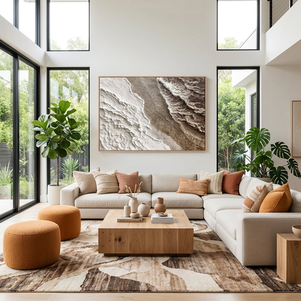 Tidal Symphony Handcrafted Painting