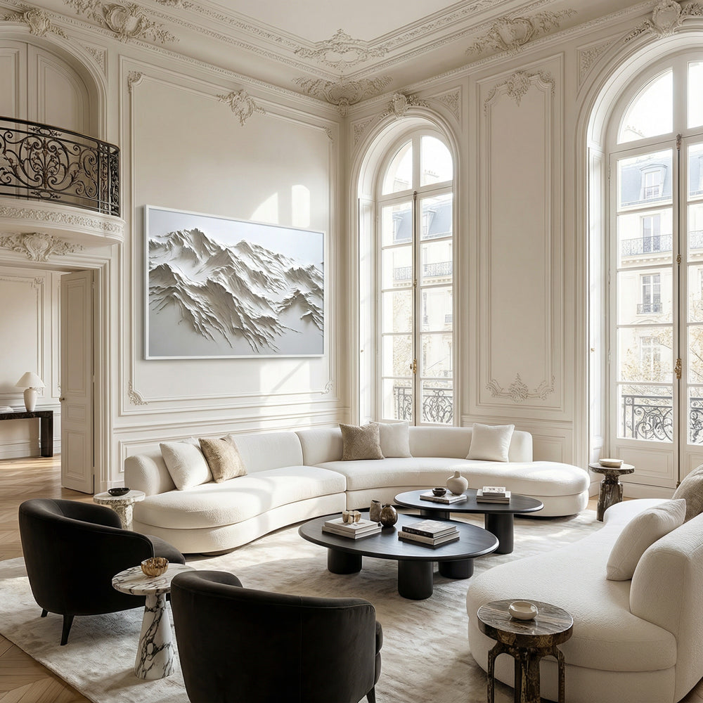 Mountain Landscape Paper Relief Art, 3D Wall Art, Handcrafted Mountain Design Texture Paintings