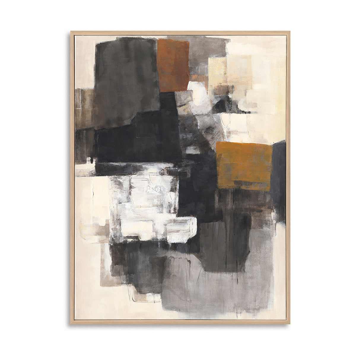 Bold contrasts in black and ochre create depth, drama, and timeless modern elegance