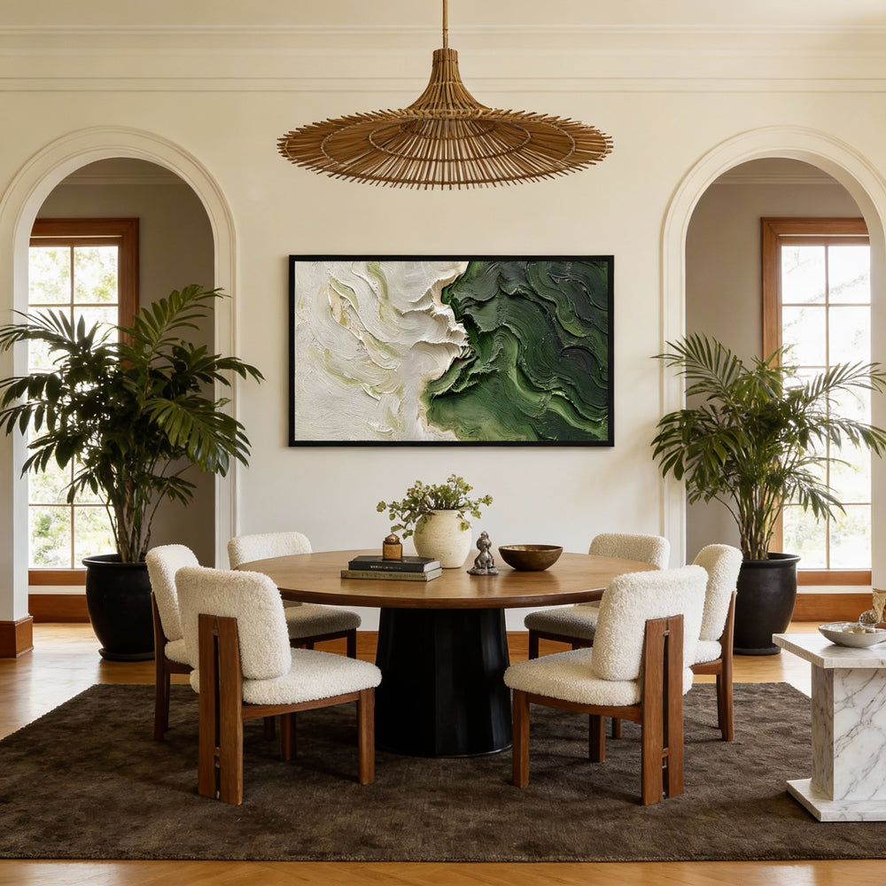 Serpentine Forests Handcrafted Painting-Horizontal Orientation