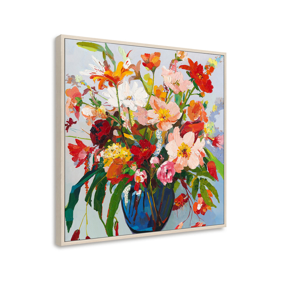 Hand-Painted Floral Symphony Impressionist Flower Art