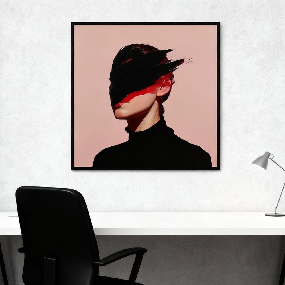 Fragmented Identity – Contemporary Abstract Portrait Style Handmade Oil Painting Wall Art