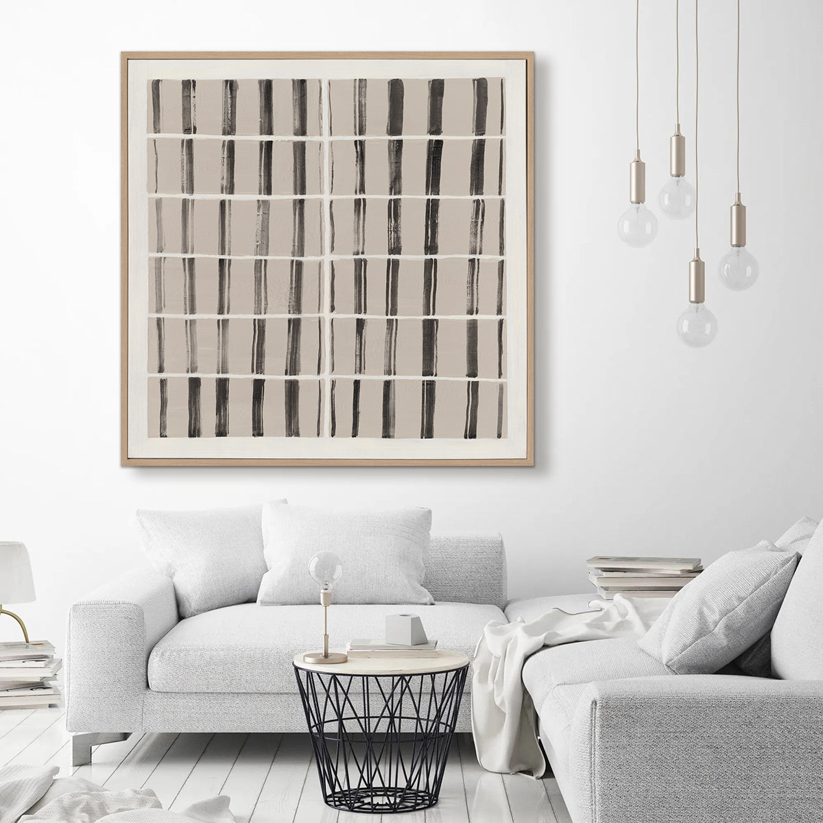 Monochrome stripes evoke order and calm, adding sophistication to any modern space