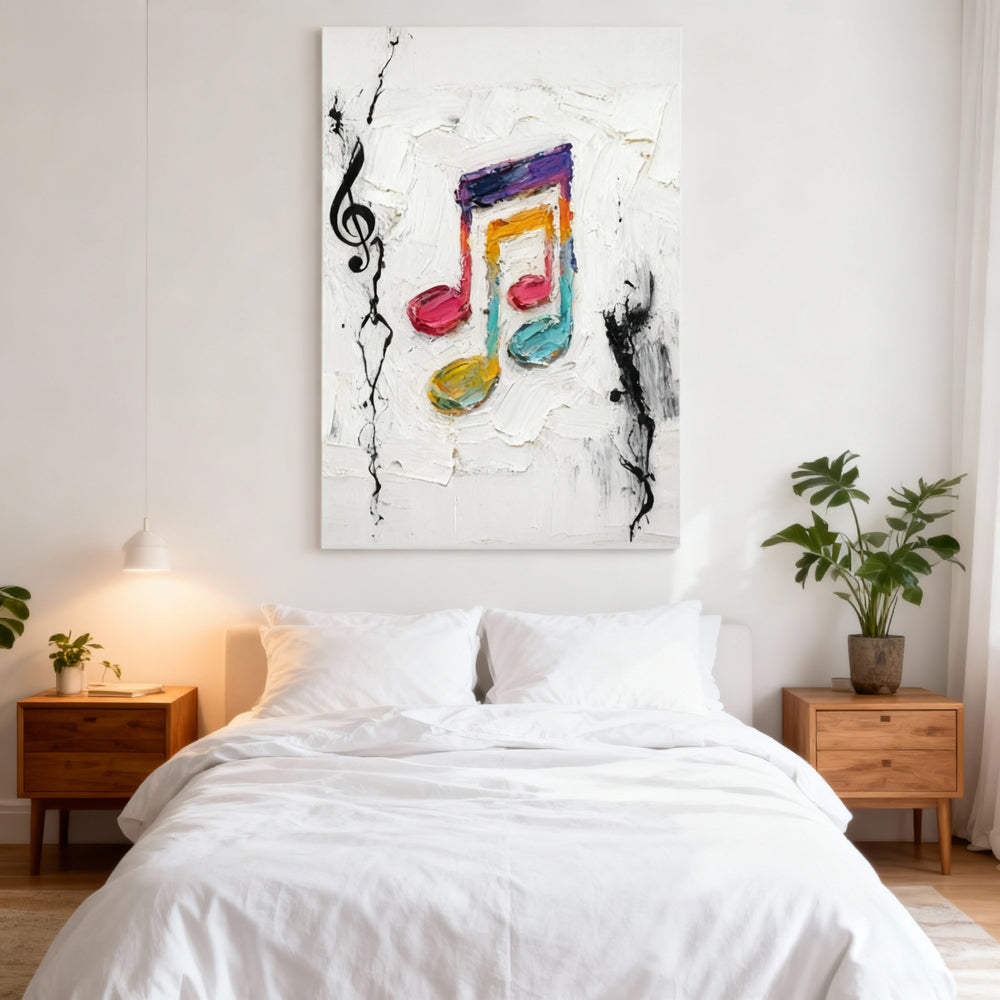 Colorful Melody – Abstract Expressionism Style Handmade Oil Painting Wall Art