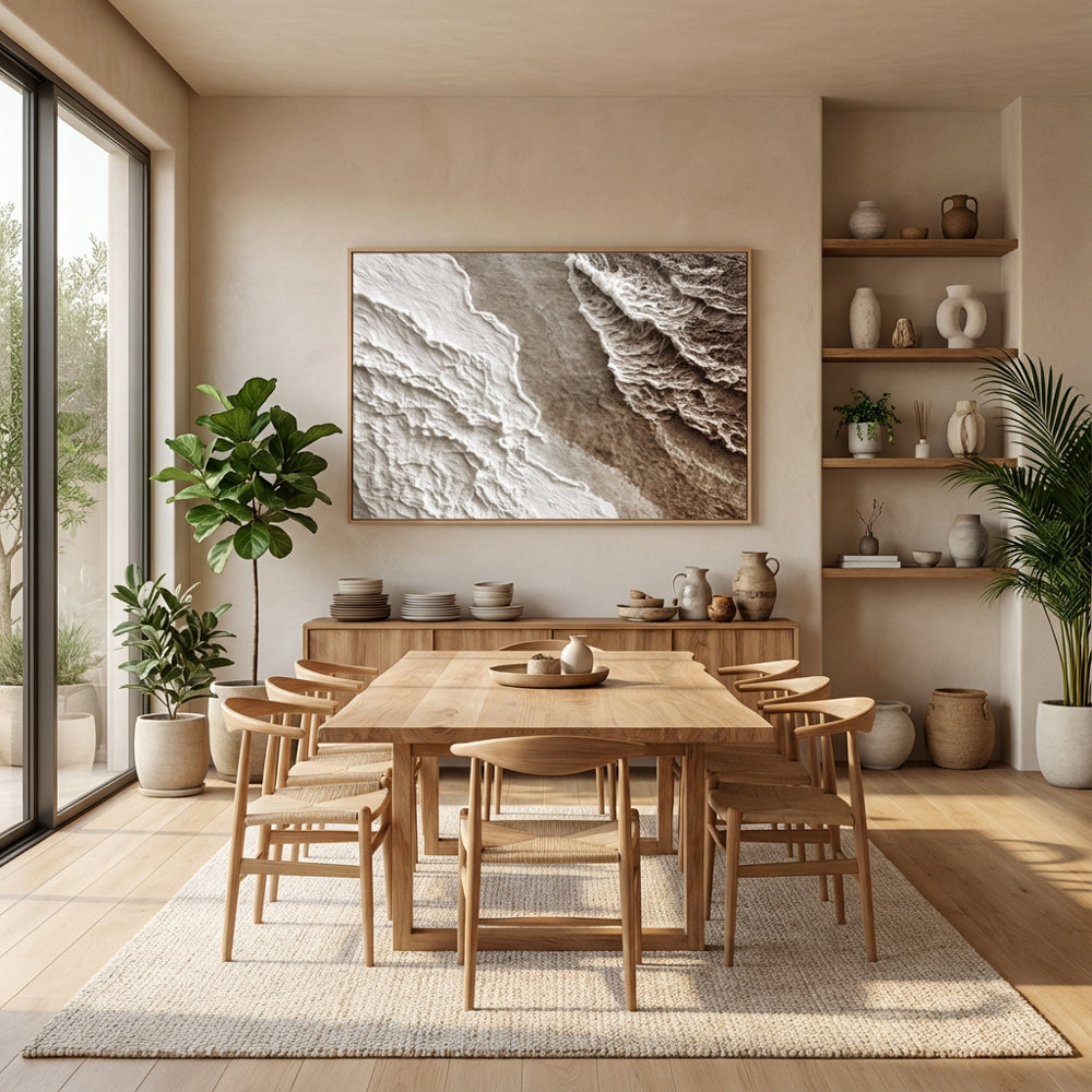 Tidal Symphony Handcrafted Painting