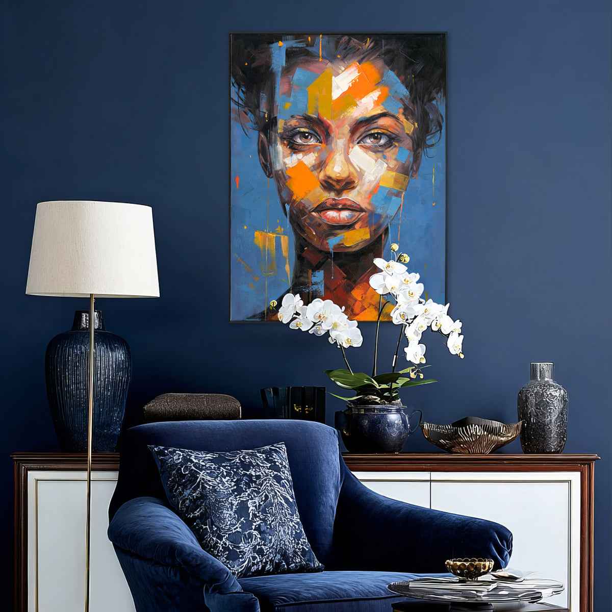 Fragmented Beauty Handcrafted Oil Painting