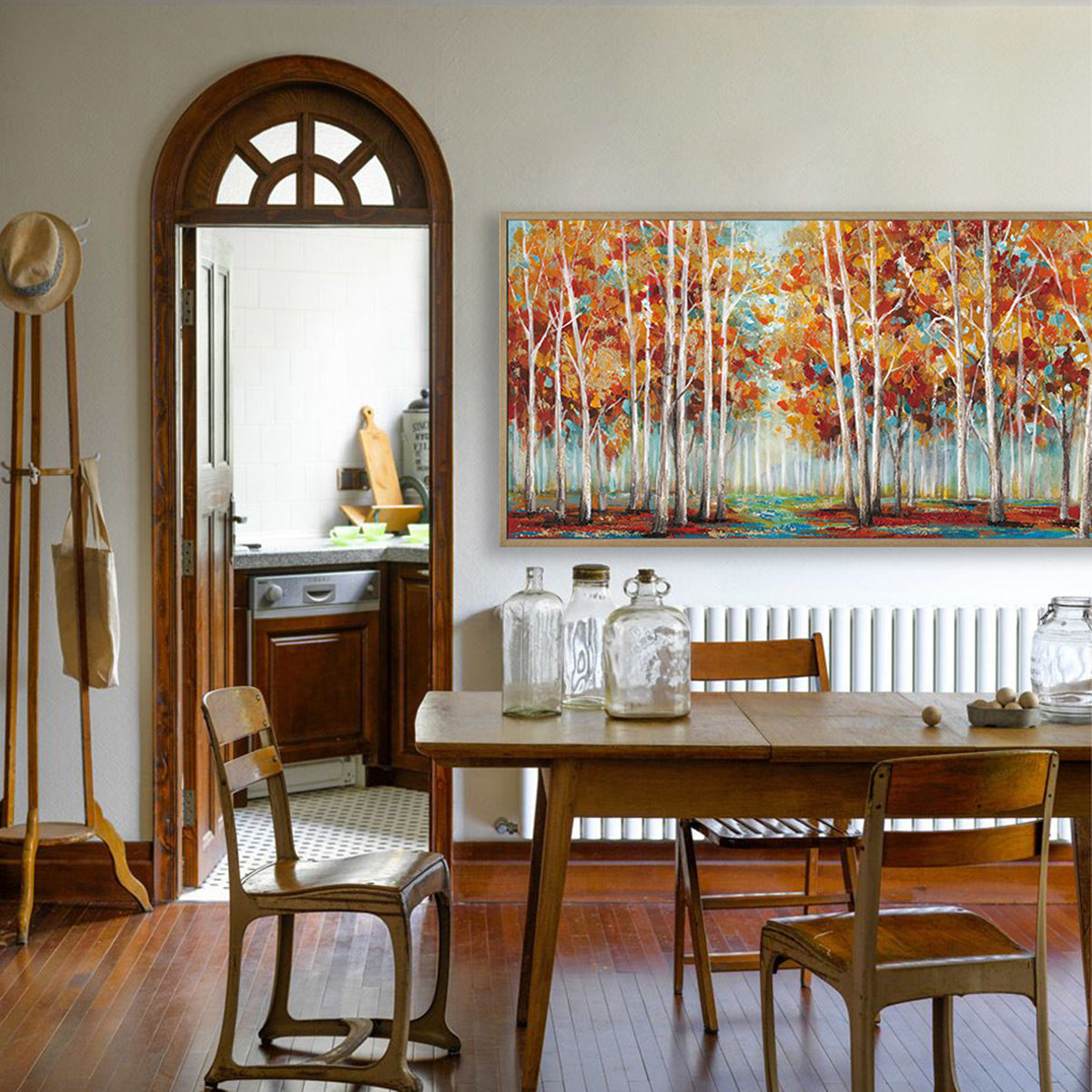Golden Forest Symphony Handcrafted Painting