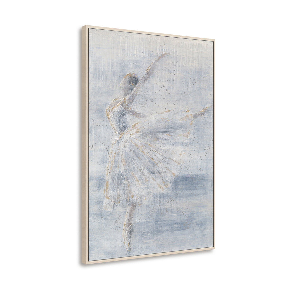 Hand-Painted Canvas Wall Art Elegant Ballet Dancer