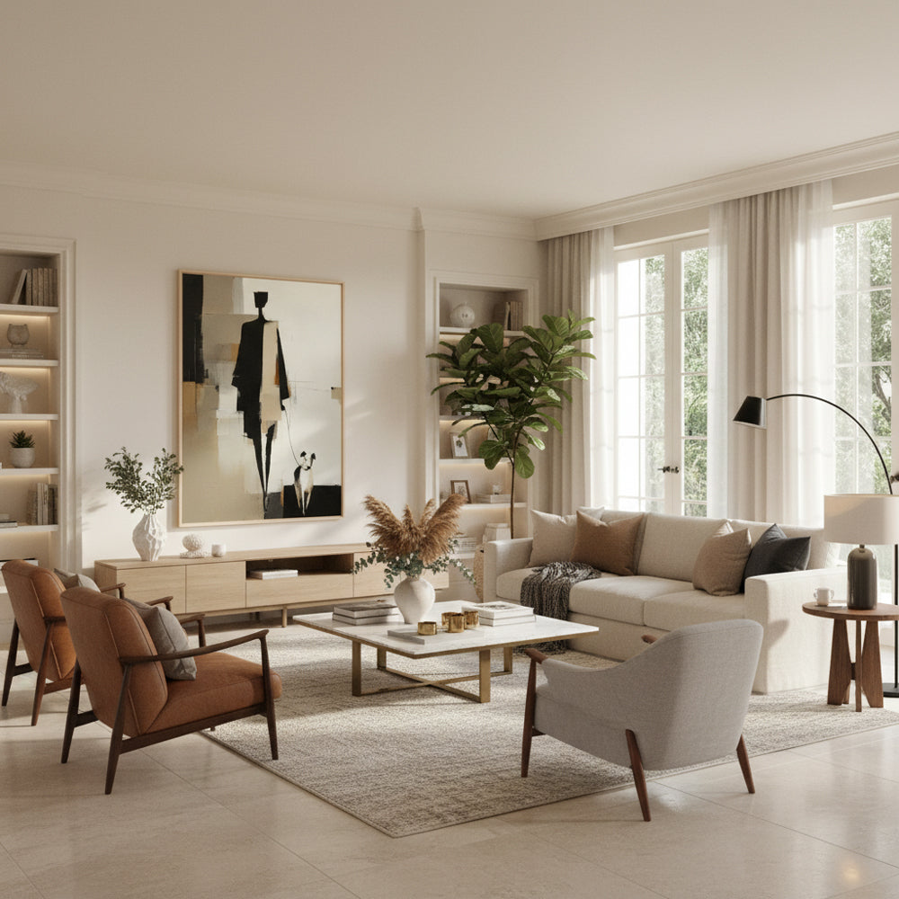 Handcrafted Painting Silent Stroll A Handmade Abstract Journey