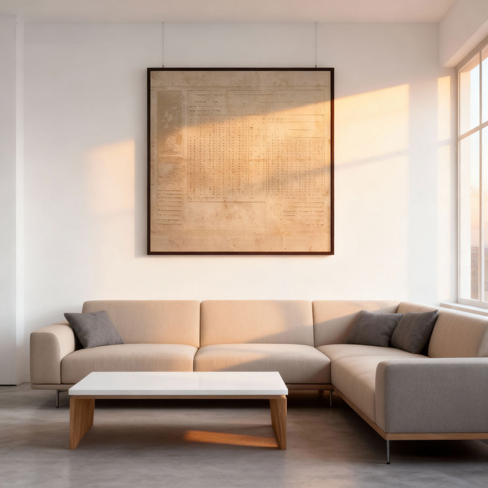 Architectural Memory – Minimalist Abstract Texture Painting, Handmade Oil Wall Art for Modern Interiors