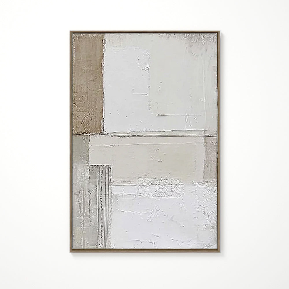 Layered Memories A Timeless Abstract Expression of Tranquil Elegance