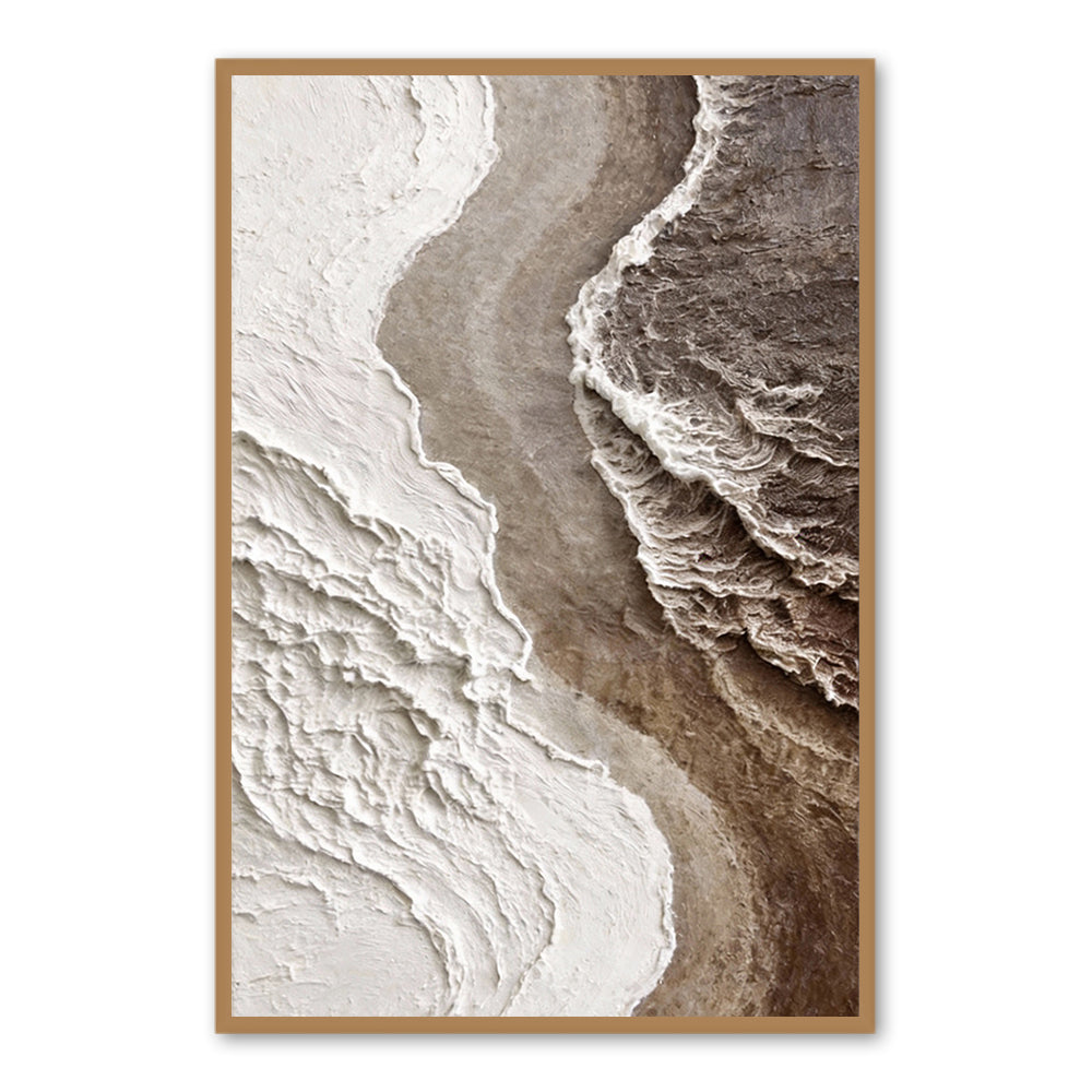 Tidal Symphony Handcrafted Painting-Portrait Orientation