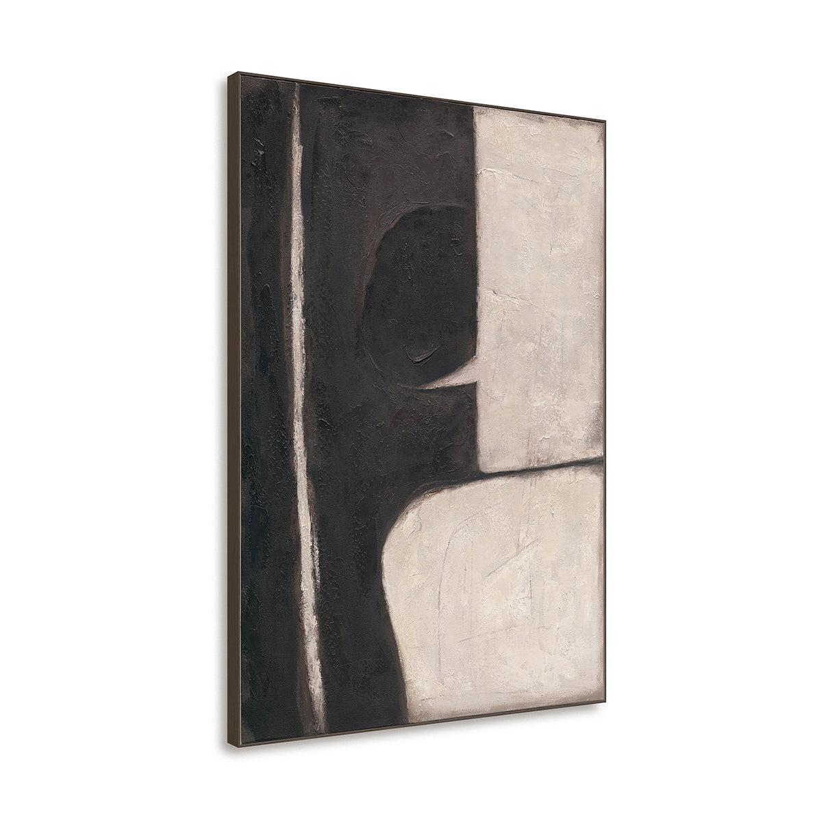 Monochrome Balance – Handmade Abstract Painting