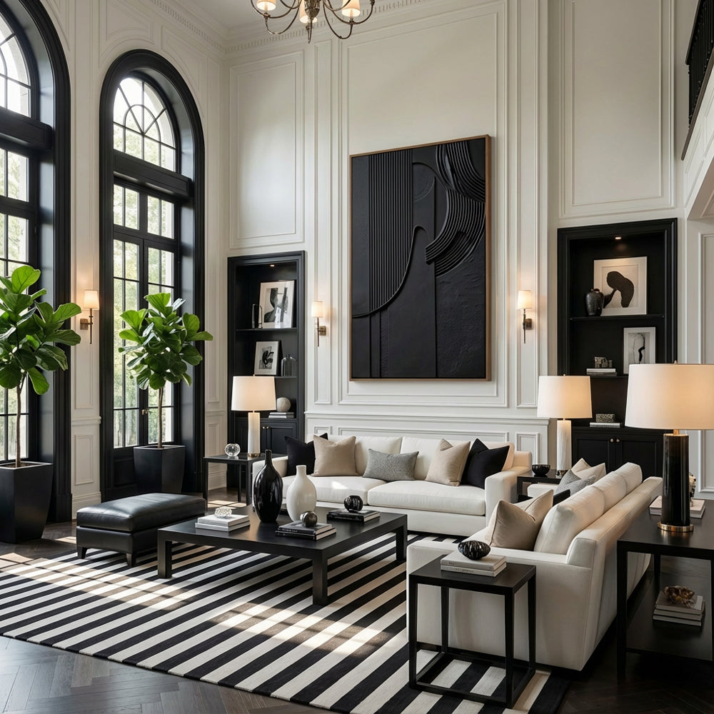 Obsidian Flow Handmade Painting