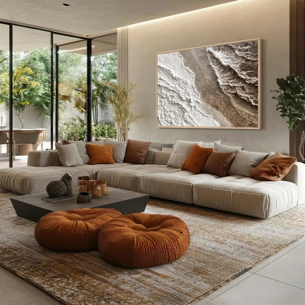 Tidal Symphony Handcrafted Painting