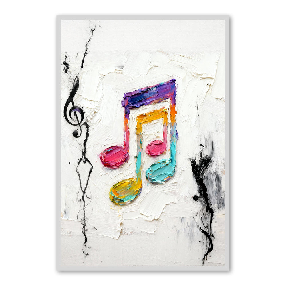 Colorful Melody – Abstract Expressionism Style Handmade Oil Painting Wall Art