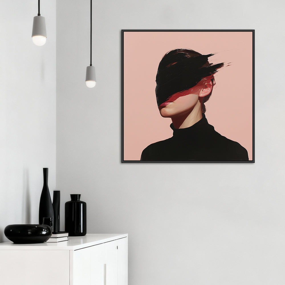 Fragmented Identity – Contemporary Abstract Portrait Style Handmade Oil Painting Wall Art