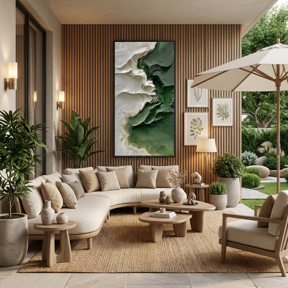 Serpentine Forests Handcrafted Painting