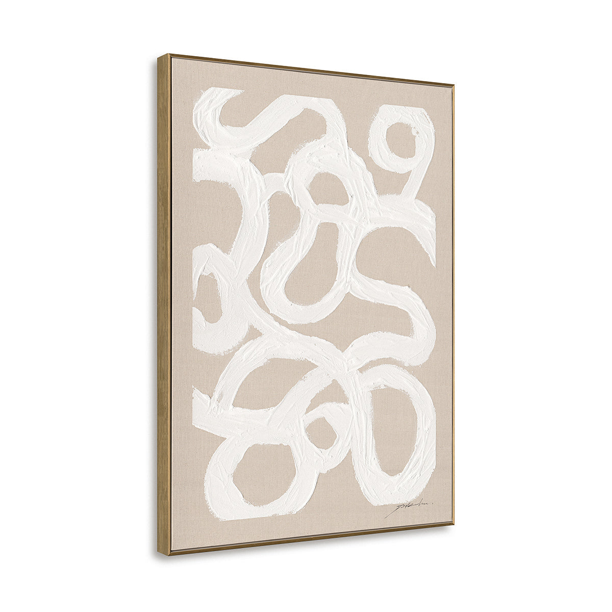 Original hand-painted abstract art, wabi-sabi strokes bring nature and calm into your space.