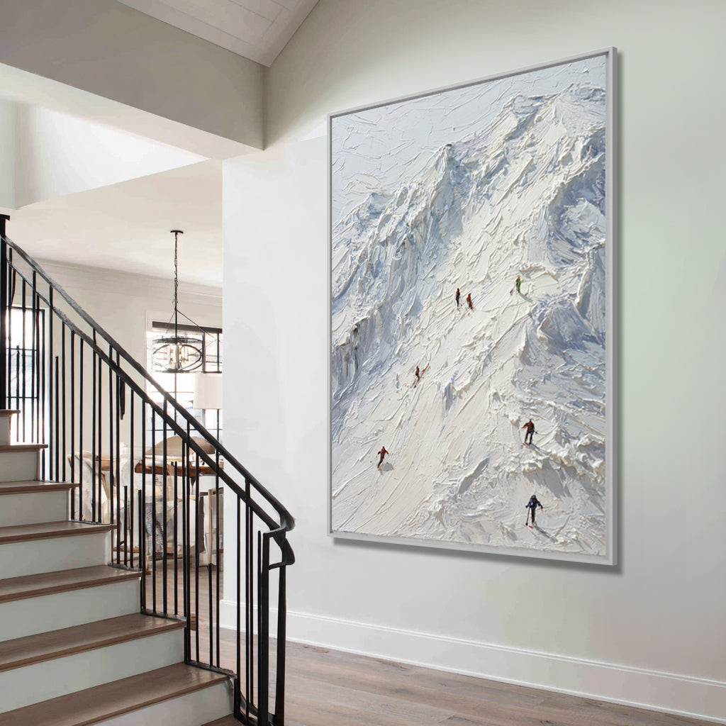 Mountain Ascent Handcrafted Painting