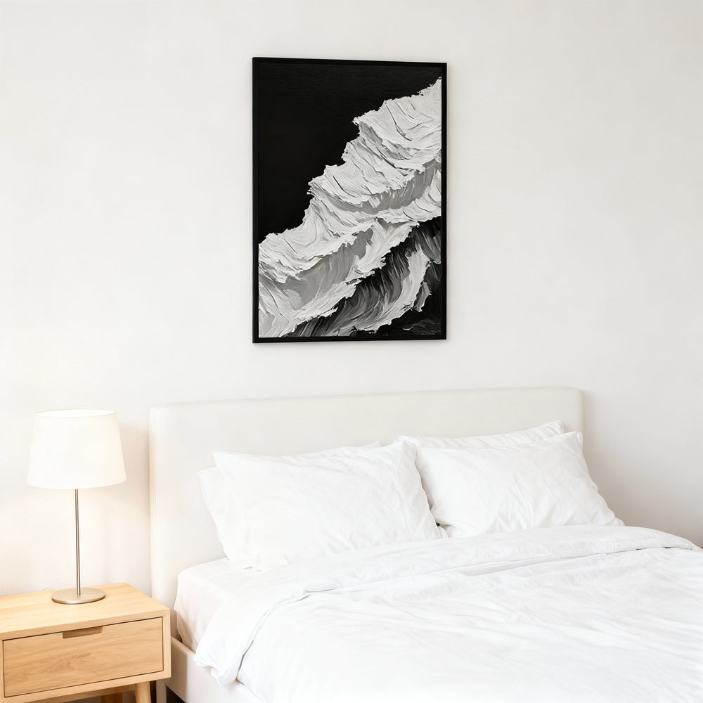 Wave Crest Theme Painting – Modern Abstract Style