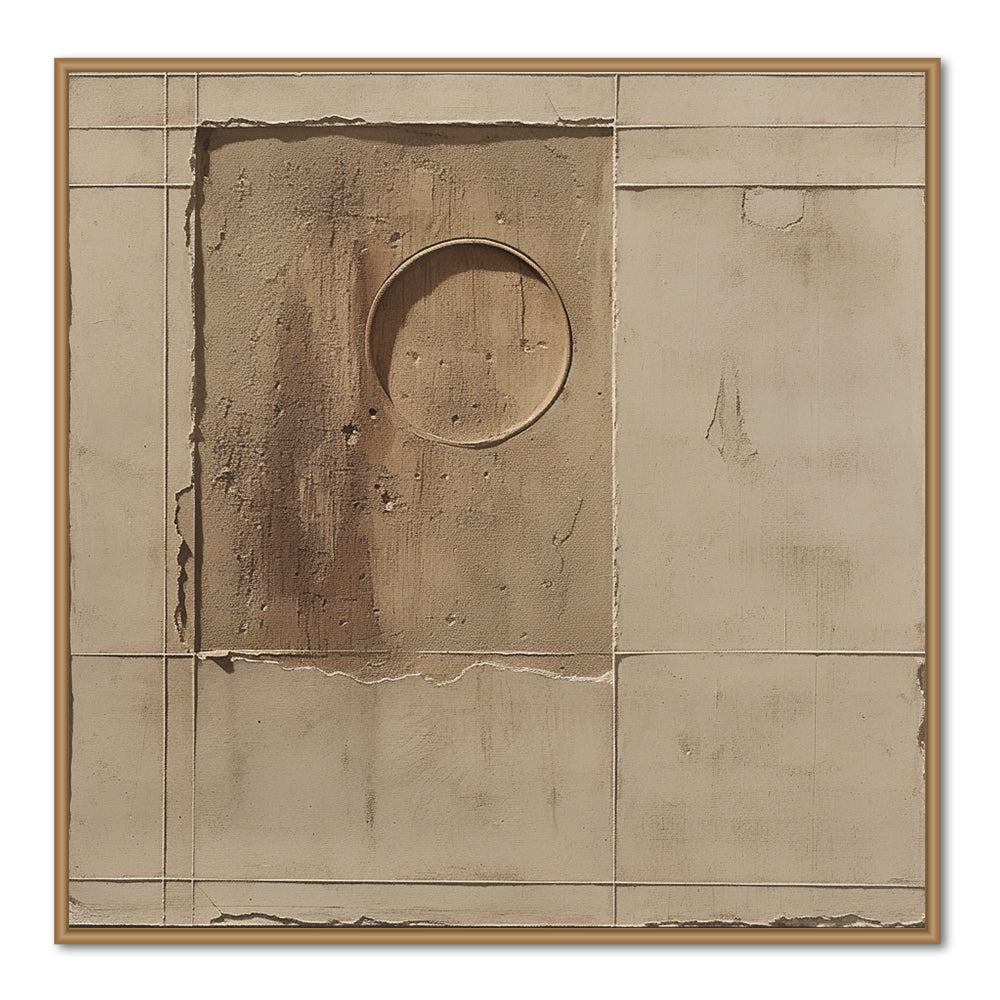 Geometric Earth Texture – Minimalist Abstract Style Wall Art