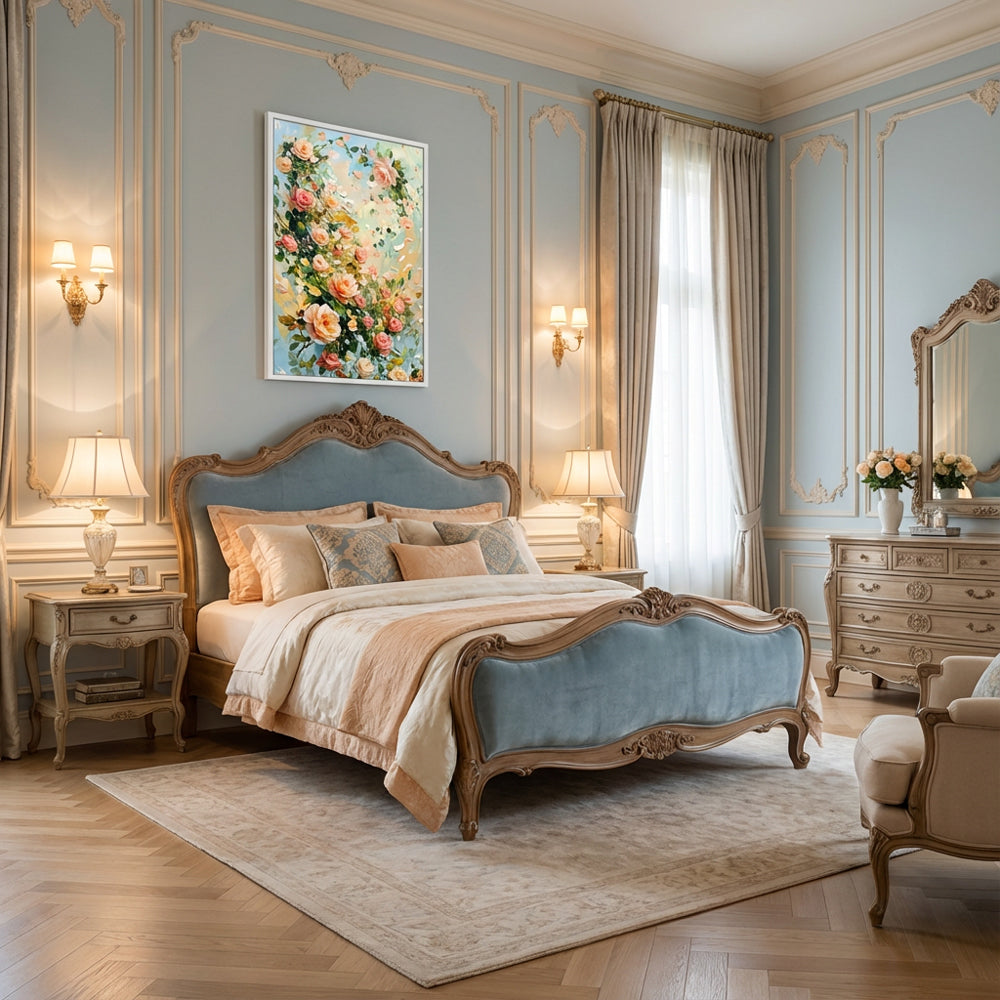 Blooming Whispers of Spring – Impressionist Floral Garden Oil-Style Artwork original oil painting