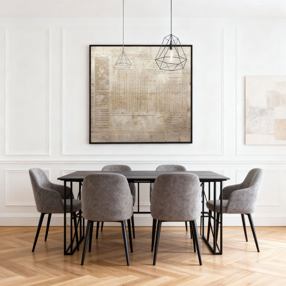 Architectural Memory – Minimalist Abstract Texture Painting, Handmade Oil Wall Art for Modern Interiors