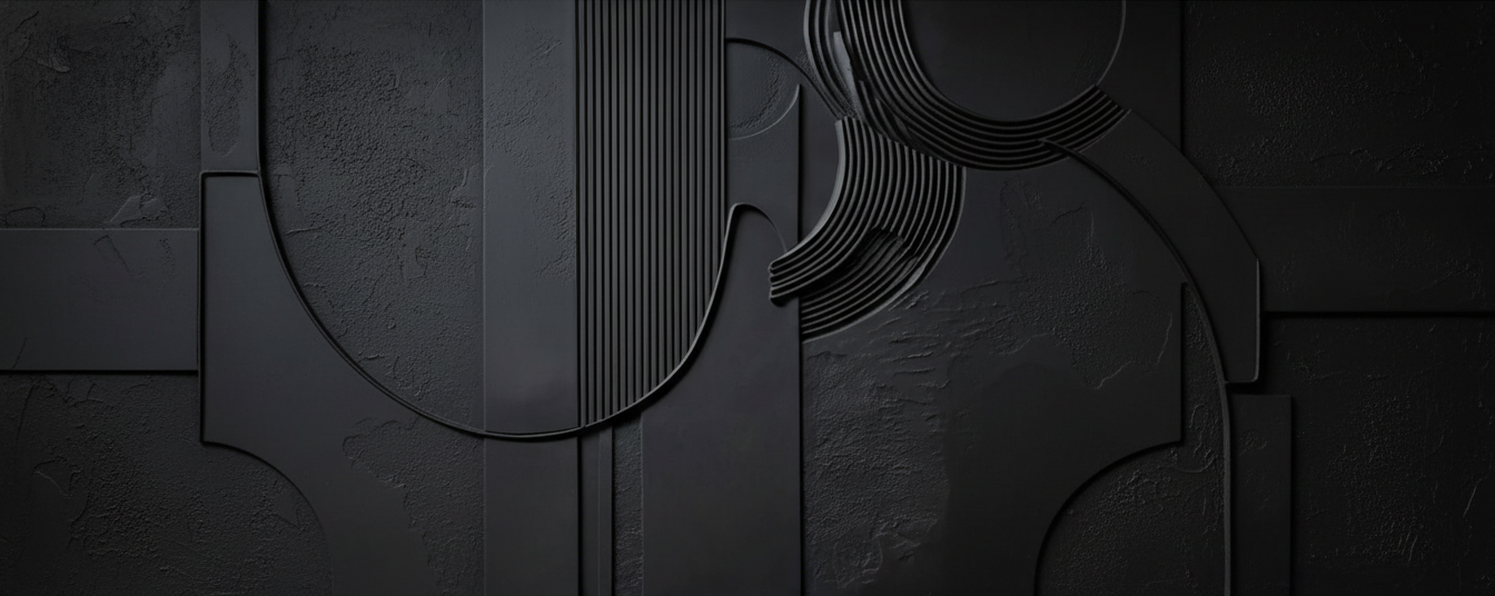 Obsidian Flow Handmade Painting-Horizontal Orientation