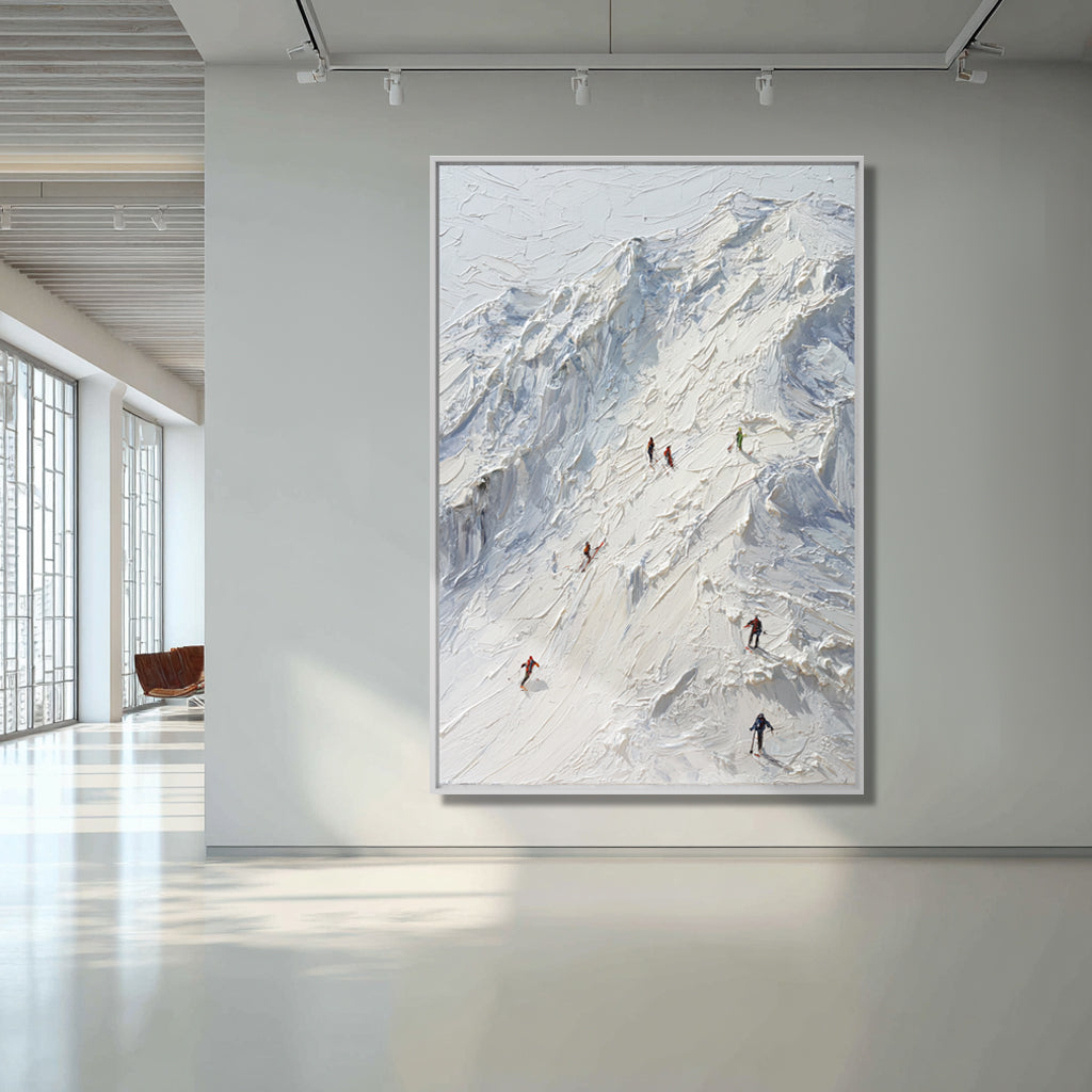 Mountain Ascent Handcrafted Painting