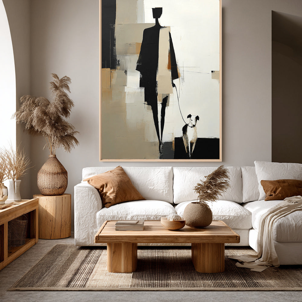 Handcrafted Painting Silent Stroll A Handmade Abstract Journey