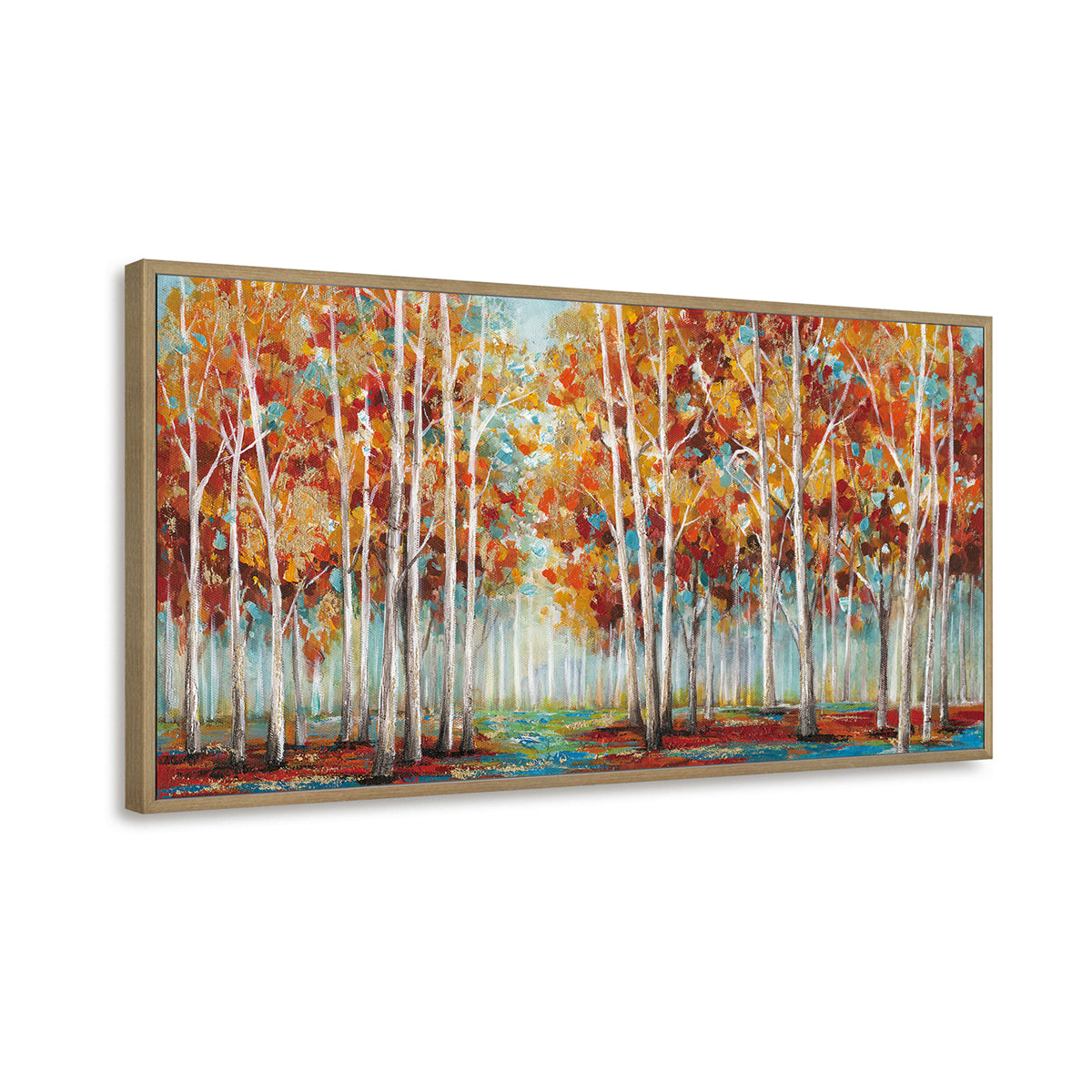 Golden Forest Symphony Handcrafted Painting