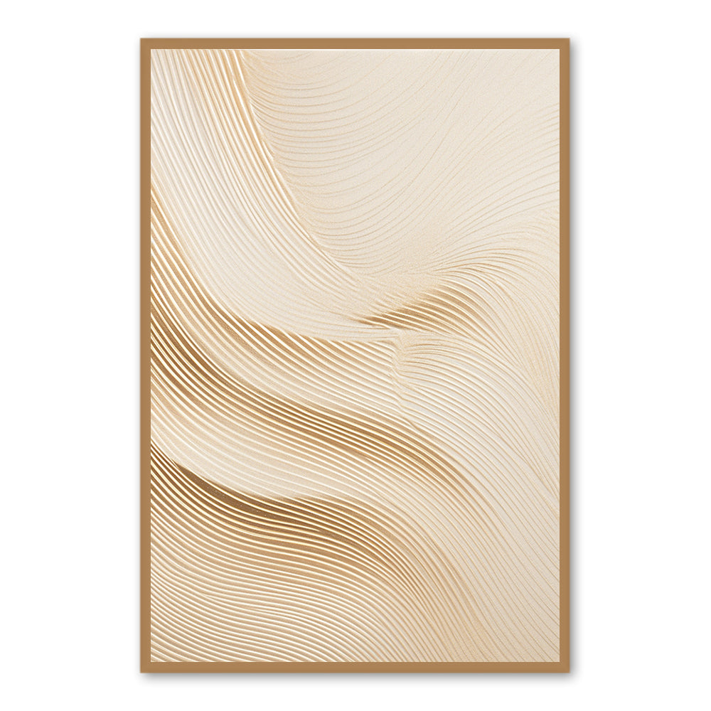 Whisper of Sand Lines – Minimalist Texture Style Wall Art Texture Paintings