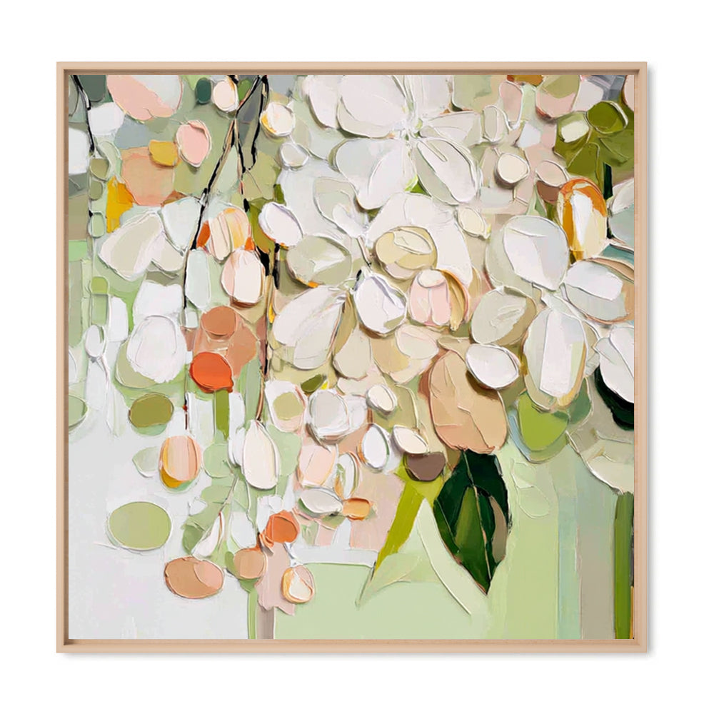 Blossoms in Soft Light Handcrafted Painting