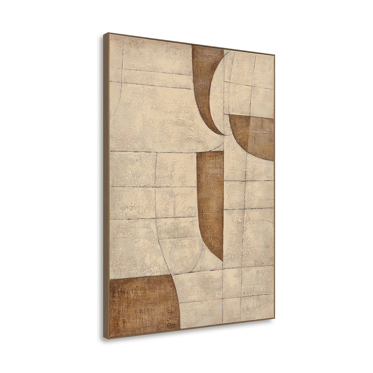 Geometric Harmony Handmade Abstract Canvas Painting