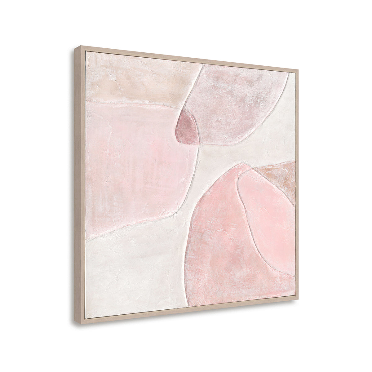 Abstract curves in gentle blush tones create harmony, romance, and timeless sophistication at home