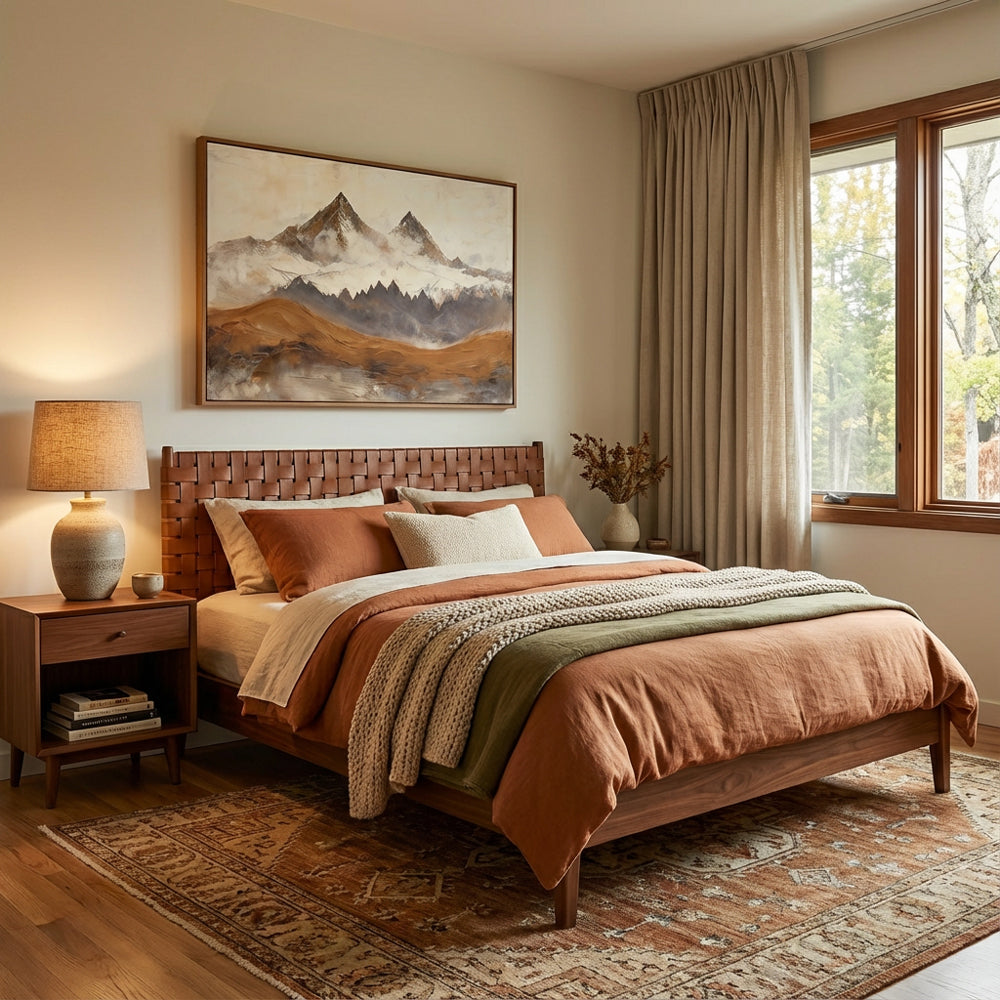 Mountain Landscape Painting – Textured Contemporary Style Handcrafted Painting artwall