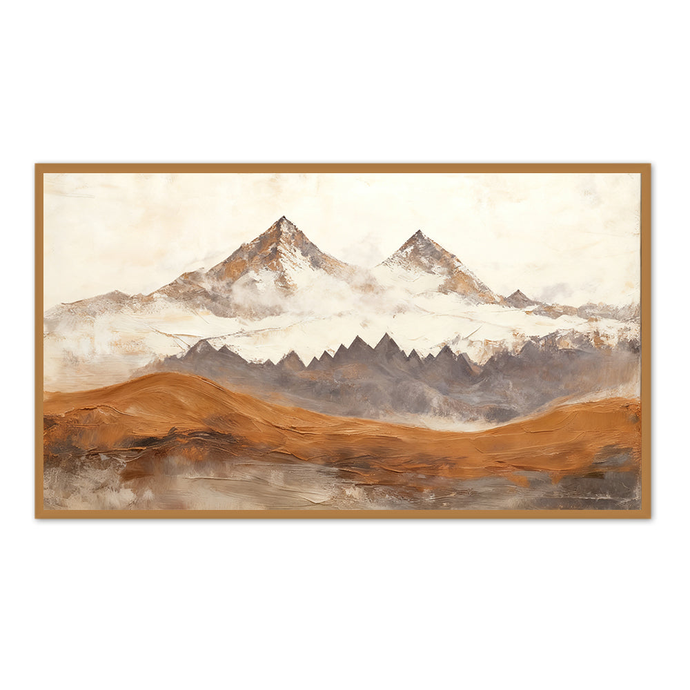 Mountain Landscape Painting – Textured Contemporary Style Handcrafted Painting artwall
