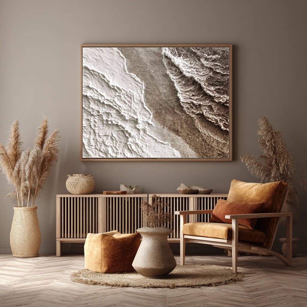 Tidal Symphony Handcrafted Painting