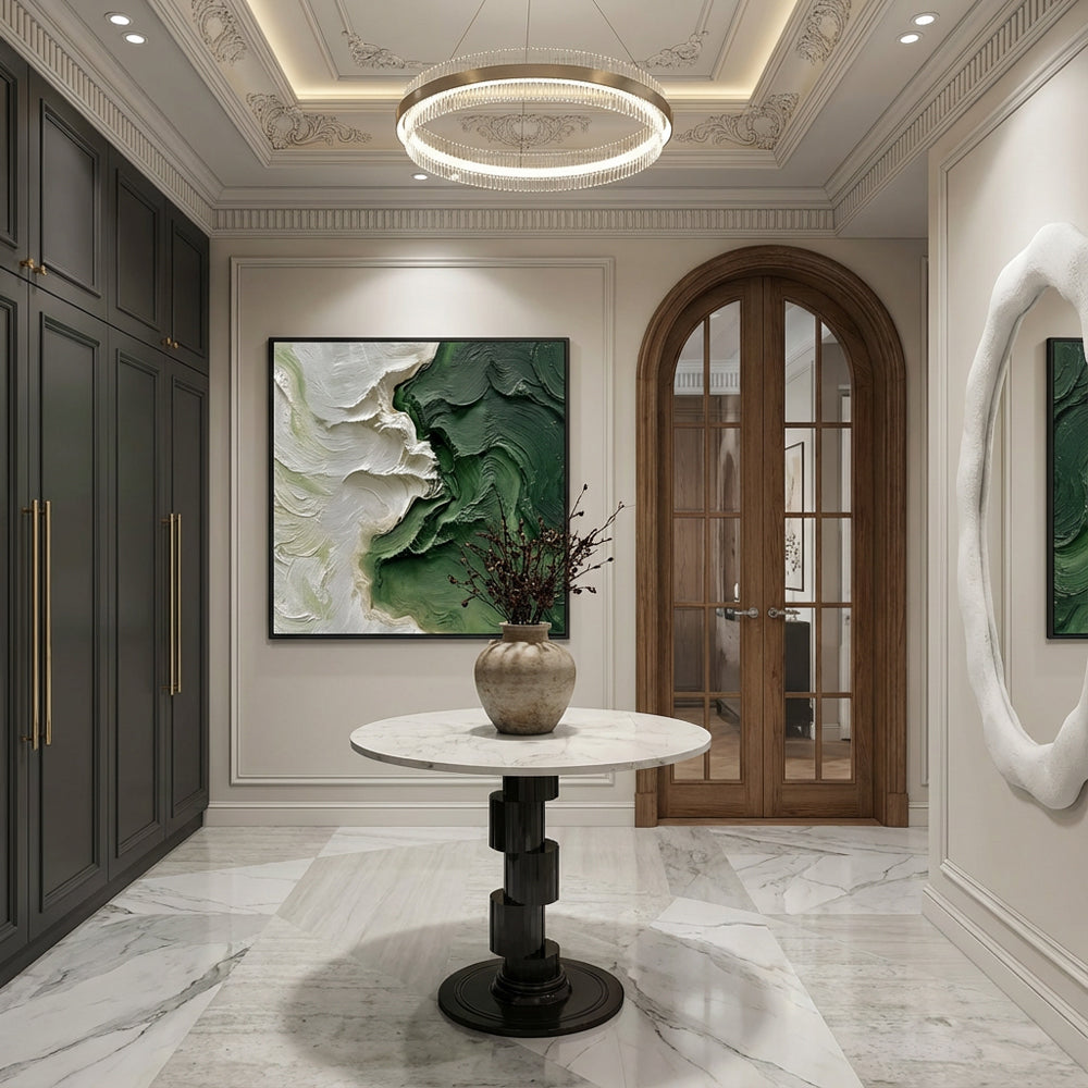 Serpentine Forests Handcrafted Painting-square canvas