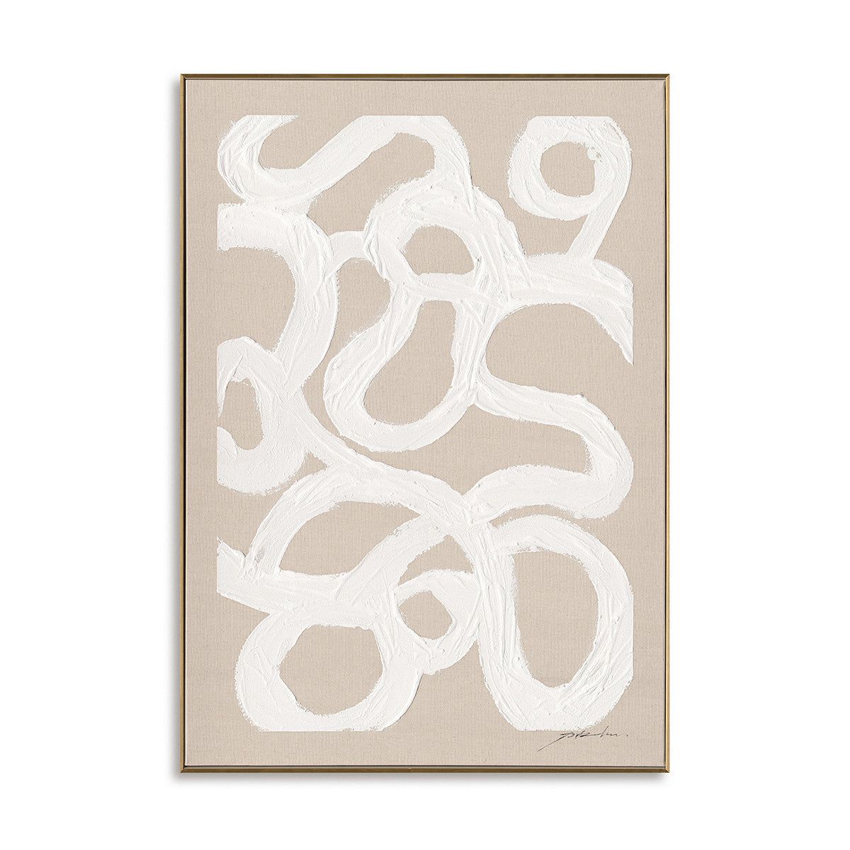 Original hand-painted abstract art, wabi-sabi strokes bring nature and calm into your space.